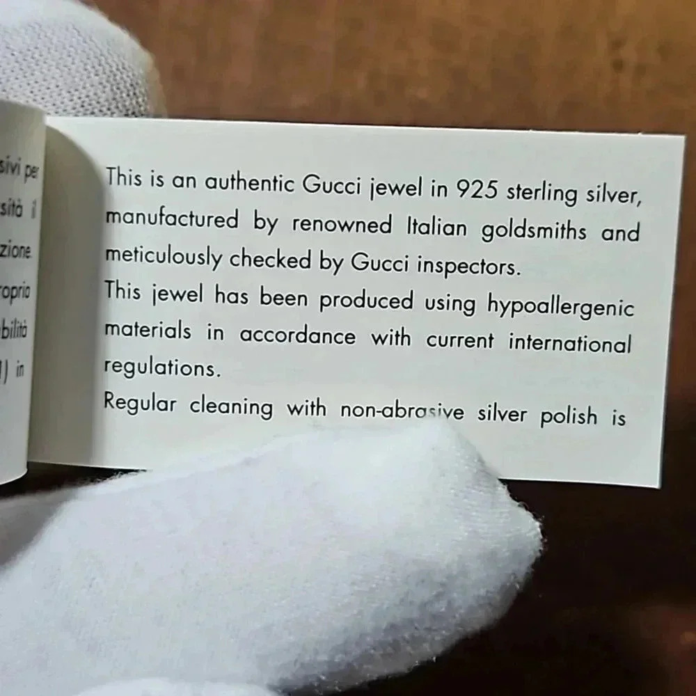 Gucci 925 Sterling Silver GG Skull Cufflinks - Picture 9 of 10